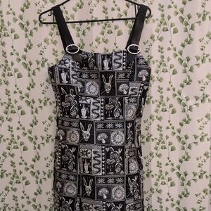 Dangerfield Black and White Graphic Mini Dress